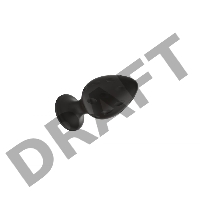Пробка анальная Силиконовая черная S (5.8*2.8cm) 3304-01