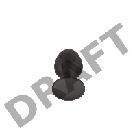 Пробка анальная Силиконовая черная S (5.8*2.8cm) 3304-01
