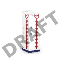 Анальные шарики Bestla, цвет бордовый (CORE)