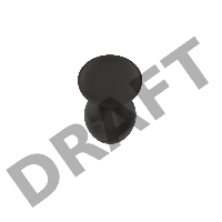 Пробка анальная Силиконовая черная S (5.8*2.8cm) 3305-01