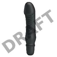 Черный мини-вибратор Stev -13,5 см.