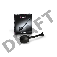 Вагинальные шарики Mystim Mono Unplain Jane Geisha Balls, электростимуляция, силикон, черные, Ø 3,3
