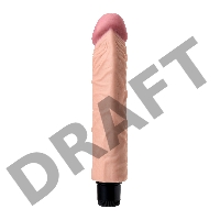 Реалистичный вибратор TOYFA  A-Toys Rican, TPE, телесный, 22,5 см