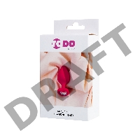Анальная втулка ToDo by Toyfa Diamond Heart, силикон, розовая, 9,5 см, Ø 4 см