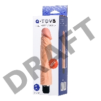 Реалистичный вибратор TOYFA  A-Toys Rican, TPE, телесный, 22,5 см