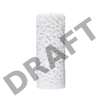 Нереалистичный мастурбатор TENGA 3D Pile, TPE, белый, 11,6 см