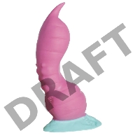 Розовый фаллоимитатор Крок Large - 26 см.