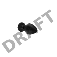 Пробка анальная Силиконовая черная S (5.8*2.8cm) 3306-01