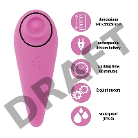 Розовый клиторальный вибромассажер FemmeGasm