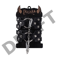 Оковы Pecado BDSM, с двумя ремешками, натуральная кожа, чёрные