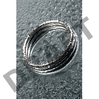 Кольцо на пенис TOYFA Metal, серебряное