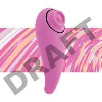 Розовый клиторальный вибромассажер FemmeGasm