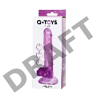 Реалистичный фаллоимитатор A-Toys by TOYFA Celiam, TPE, фиолетовый, 20,5 см