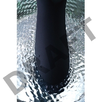 Стимулятор точки G WANAME D-SPLASH Cascade, силикон, черный, 15 см