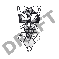 Эротическое боди Erolanta Eva, черный (42-44)