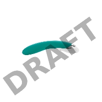 Вибратор Mystim Elegant Eric силиконовый, зеленый, 27 см