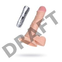 Реалистичный вибратор TOYFA RealStick Nude, PVC, телесный, 7 режимов вибрации, 17 см