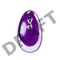 Виброяйцо TOYFA  A-Toys Costa, силикон, фиолетовый,  6,5 см