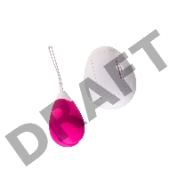 Виброяйцо ToyFa A-toys Eggo с пультом ДУ, силикон, розовый, 6 см
