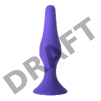 Анальная втулка A-Toys by TOYFA, силикон, фиолетовая, 12,5 см