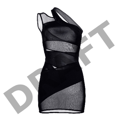 Платье Candy Girl Stormy с открытым плечом, черное, OS