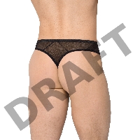 Трусы мужские с клетчатой вставской SoftLine Collection, черный, XL