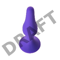 Анальная втулка A-Toys by TOYFA, силикон, фиолетовая, 12,5 см