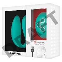 Зеленый вибратор для пар с пультом-часами Weatwatch Dual Pleasure Vibe