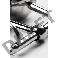 Стринги TOYFA Metal с двумя шарами, серебряные