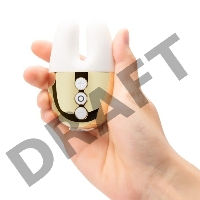 Белый вибратор с ушками Le Wand Double Vibe