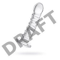 Нереалистичный фаллоимитатор Sexus Glass, стекло, прозрачный, 16 см