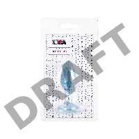 Анальная втулка TOYFA, акрил, голубой, 8 см, Ø 2,8 см