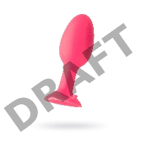 Анальная втулка TOYFA POPO Pleasure, со стальным шариком внутри, силикон, розовая, 10,5 см