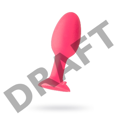 Анальная втулка TOYFA POPO Pleasure, со стальным шариком внутри, силикон, розовая, 10,5 см