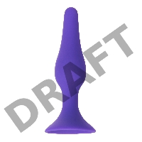 Анальная втулка A-Toys by TOYFA, силикон, фиолетовая, 11,3 см