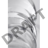 Нереалистичный фаллоимитатор Sexus Glass, стекло, прозрачный, 16 см