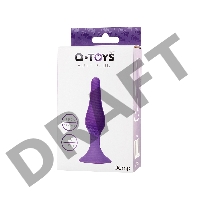 Анальная втулка A-Toys by TOYFA, силикон, фиолетовая, 11,3 см