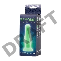Анальная втулка светящаяся в темноте Beyond by Toyfa Mortimer Glow, силикон, прозрачный, 12,5 см