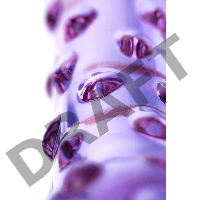 Двусторонний фаллоимитатор Sexus Glass, стекло, фиолетовый, 19,5 см