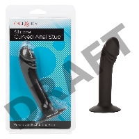 Анальный фаллоимитатор SILICONE CURVED ANAL STUD