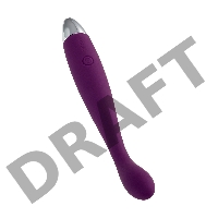Coco Violet Гибкий тонкий вибростимулятор фиолетовый с гладкой поверхностью