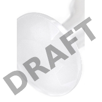 Анальная втулка TOYFA, акрил, белый, 8 см, Ø 2,8 см