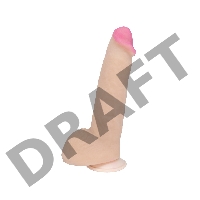 Фаллоимитатор неоскин на присоске REAL Next  Lovetoy, TPR, телесный, 23 см