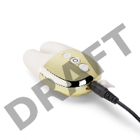 Белый вибратор с ушками Le Wand Double Vibe