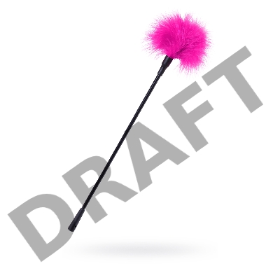 Щекоталка TOYFA Theatre, пластик, перо, розовая