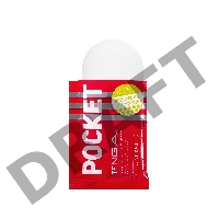 Нереалистичный мастурбатор TENGA Pocket Click Ball, TPE, белый, 7,5 см