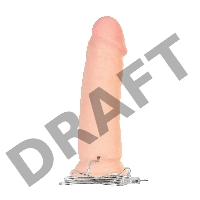 Реалистичный вибратор TOYFA RealStick Elite Vibro, TPR, телесный, 7 режимов вибрации, 18 см