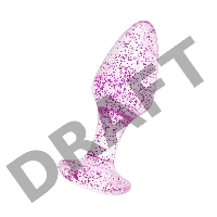 Анальная втулка TOYFA, акрил, фиолетовый, 8 см, Ø 2,8 см