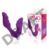 Фиолетовый вибромассажер Сosmo - 12,7 см.