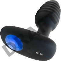 Черный интерактивный вибратор OhMiBod Lumen for Kiiroo с подсветкой - 10,2 см.